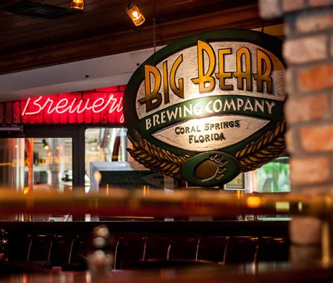 Big bear brewing company - About Big Bear Brewing Co. Customer Feedback; Employment Opportunities; location; Location. 1800 N. University Drive Coral Springs, FL 33071 (954) 341-5545. Monday ... 